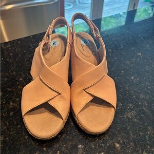 Clarks Women's Beige Wedges